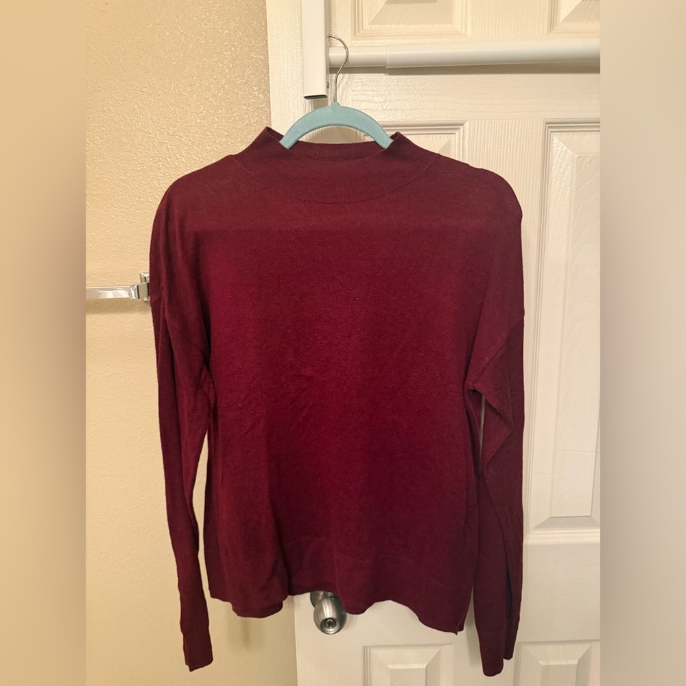 Old Navy Maroon Long Sleeve Top
